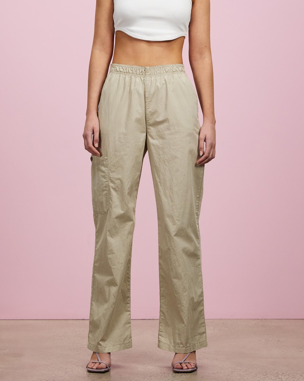 Low Rise Casual Cargo Trousers by TOPSHOP Online | THE ICONIC | Australia