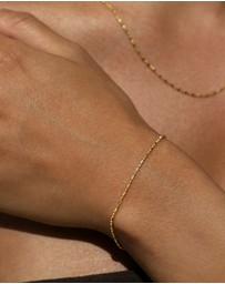 SAINT VALENTINE - Dash Dot Chain Bracelet - Gold