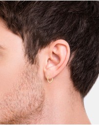 Kuzzoi - ICONIC EXCLUSIVE - Earrings Creole Set Duo Basic in 925 Sterling Silver Gold Plated