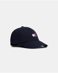 Tommy Hilfiger - Kids' Wavy Flag Seersucker Baseball Cap
