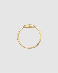 Haze & Glory - ICONIC EXCLUSIVE - Ring Gemstone Heart 375 Yellow Gold