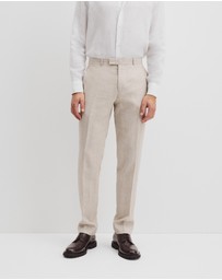 Country Road - Linen Check Pant