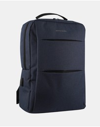 Pierre Cardin - Pierre Cardin Travel & Business Backpack with Built-in USB Port