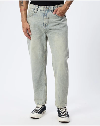 Thrills - Chopped Straight Cropped Denim Jeans