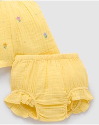 Purebaby - Daisy Broderie Set -Kids-Babies