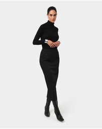 Forcast - Milla Column Midi Skirt