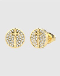 GUESS - Gold-Tone Rebel Knight Stud Earring