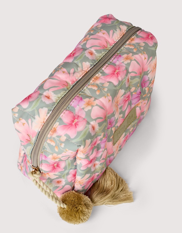 The Somewhere Co - Sage Wildflowers Cosmetic Case