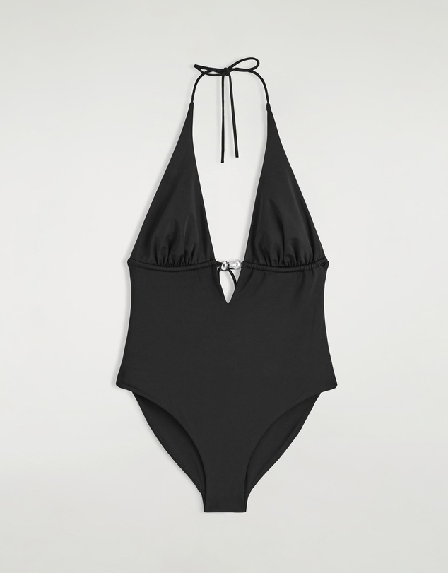 COS - Embellished Plunge-Neck Swimsuit