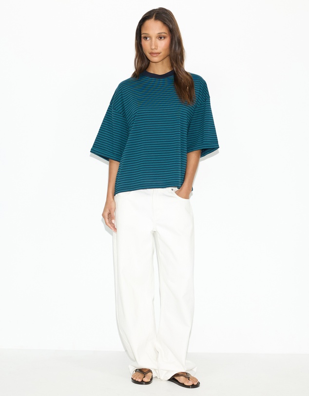 Dazie - Serve Stripe T-Shirt