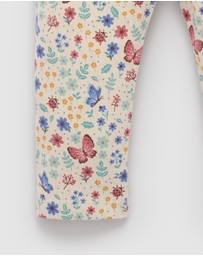 Purebaby - Butterfly Thick Pocket Leggings -Kids-Babies