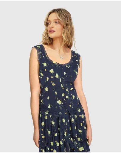 Belle & Bloom - Future Lover Button Blouse