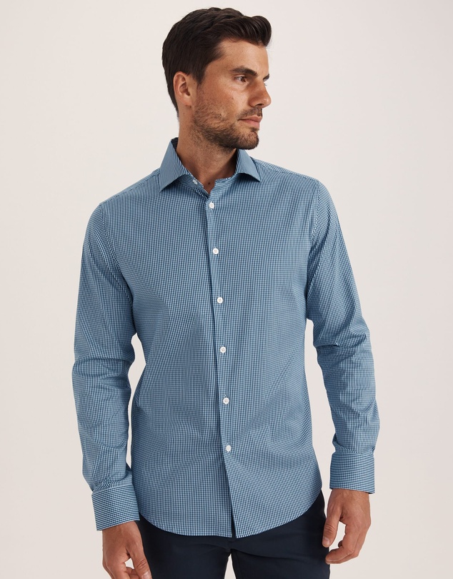SABA - Lucian Long Sleeve Stretch Check Shirt