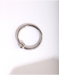 Lovisa - Surgical Steel Diamante Belly Clicker Ring