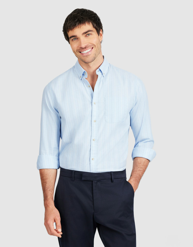 Tarocash - Stripe Oxford Easy Care Shirt
