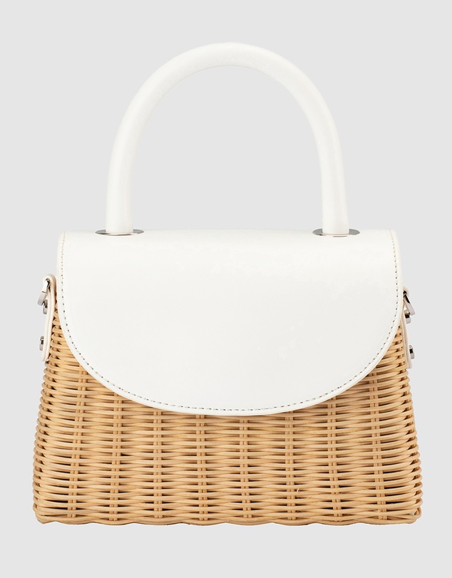 Olga Berg - Elle Wicker Top Handle