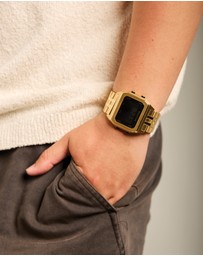 Maxum - Raglan Tide Watch - Gold Case, Black Dial & Gold Stainless Steel Strap