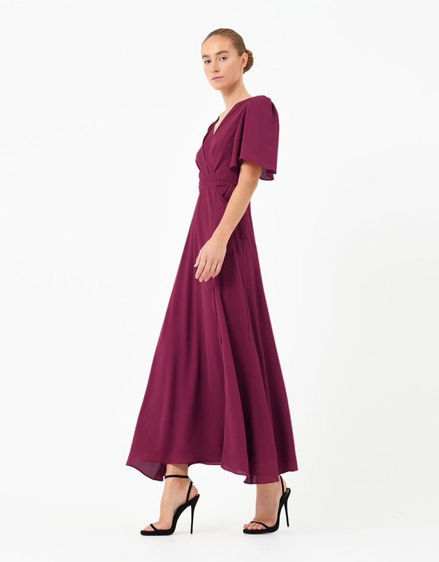 Forcast - Cannes Draped Sleeve Maxi Dress