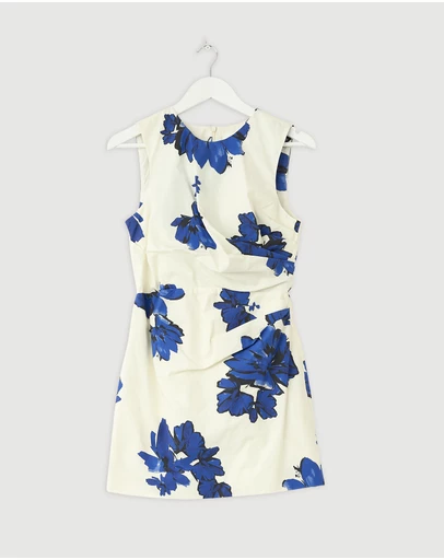 Revibe - Repaired Shona Joy Enya Draped Mini Dress - AU 10