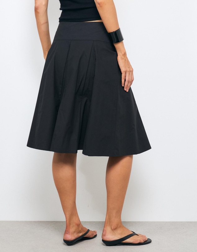 AERE - Poppy Cotton Midi Skirt