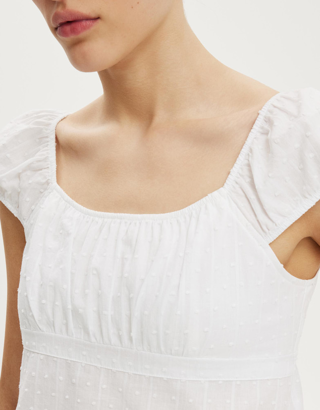 Cotton On - Tie Back Babydoll Top