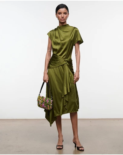 Staud - Davina Silk Dress