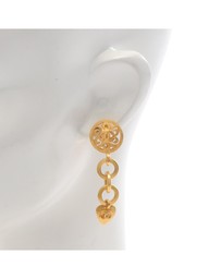 Pre-Loved by Azura Reborn - Pre-Loved Gold Plated CC Heart Drop Clip On Earrings