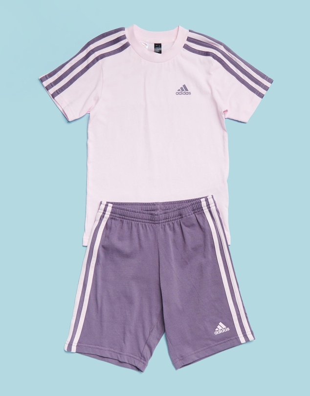 adidas Sportswear - Essentials 3-Stripes Tee And Shorts Set - Kids
