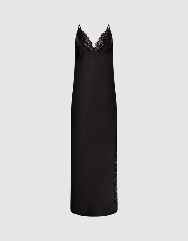 Hunkemoller - Mya Satin Lace Long Slip Dress