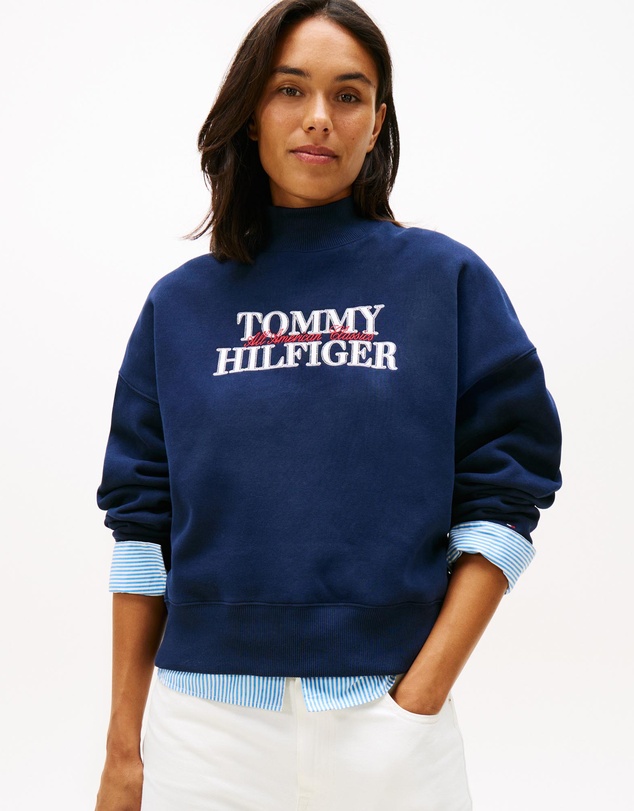 Tommy Hilfiger - High Neck Fleece Sweatshirt