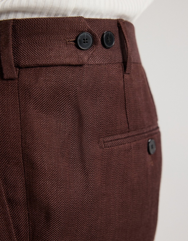 Calibre - Tailored Twill Linen Blend Shorts Bourbon