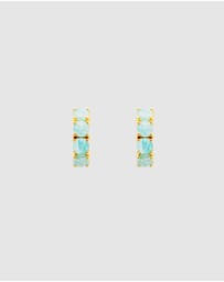 FAIRLEY - Amazonite Midi Hoops