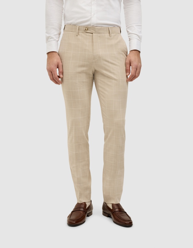 Politix - Windowpane Check Tailored Pant