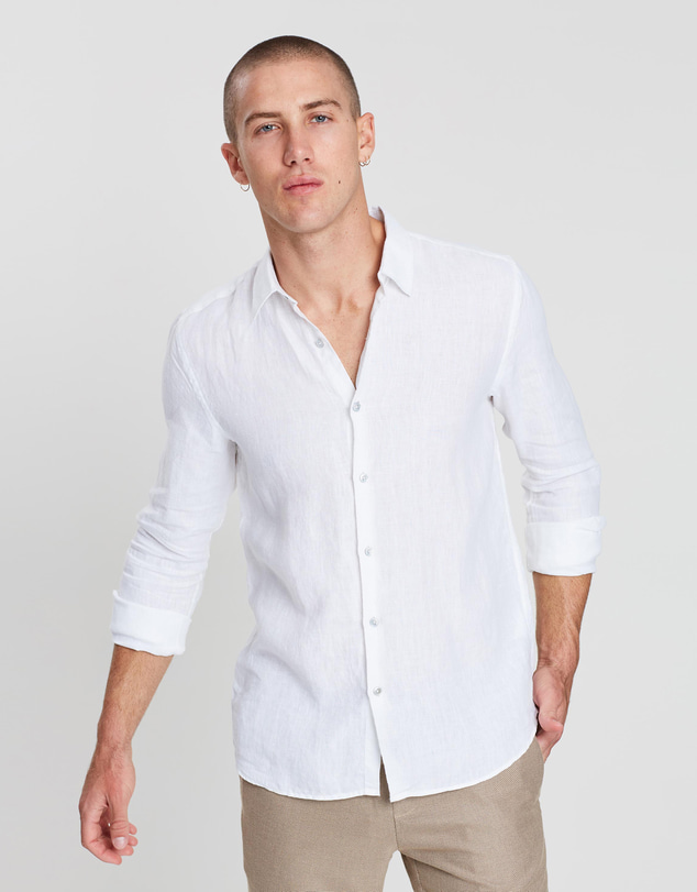 Assembly Label - Casual Long Sleeve Linen Shirt