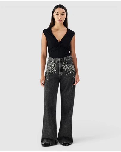 rag & bone - Featherweight Sofie Full Wide Leg Jeans
