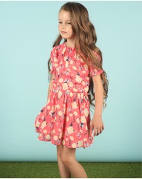 Le Chic - SUTTON Daisies & Bows Dress - Kids-Teens