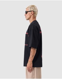 Zanerobe - Stacked Flow Tee Black
