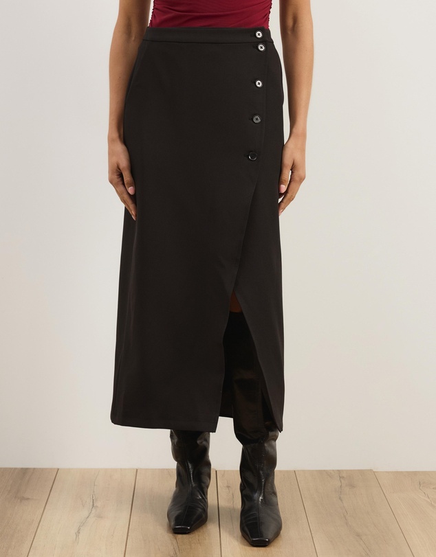 Atmos&Here - Sorelle Split Detail Midi Skirt