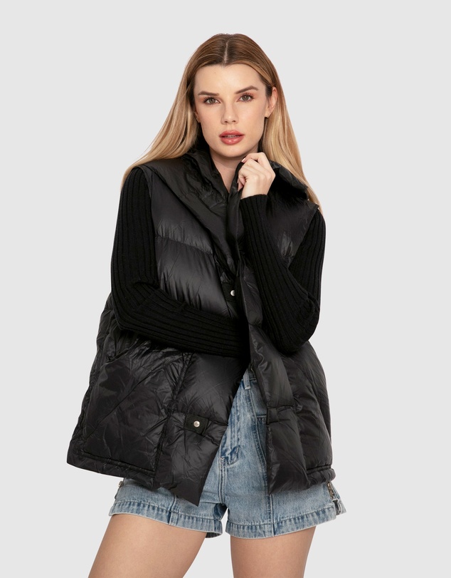 Belle & Bloom - Over My Head Hooded Puffer Vest