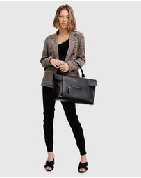 Belle & Bloom - Piccadilly Wool Blend Plaid Blazer
