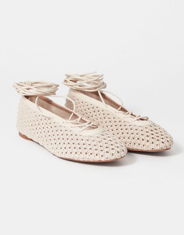 & Other Stories - Lace-Up Ballet Flats