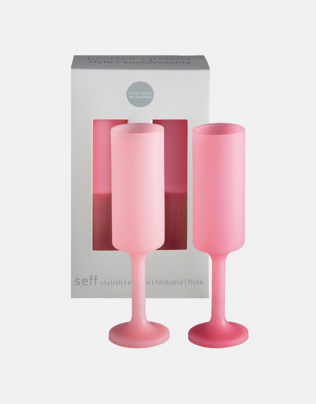 porter green - seff | silicone unbreakable champagne flutes