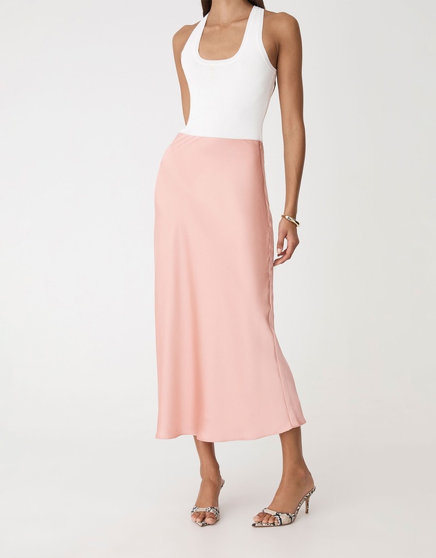 Forcast - Valeria A-Line Satin Skirt