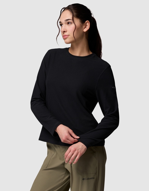 Columbia - Brea Falls Grid Crew LS Top