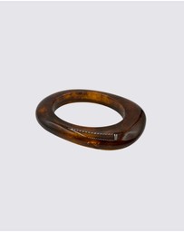 8 Other Reasons - Sculpted Brown Bangle