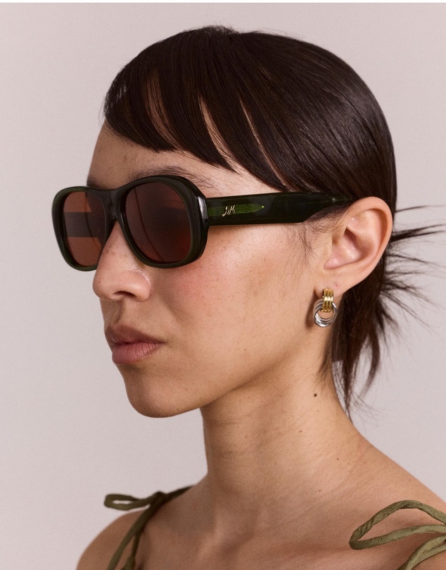 Damson Madder - Oversized Aviator Sunglasses