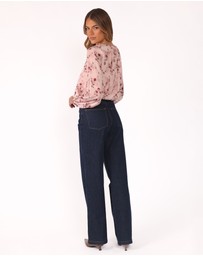 Petal & Pup - Dallas Long Sleeve Top - Pink Rose