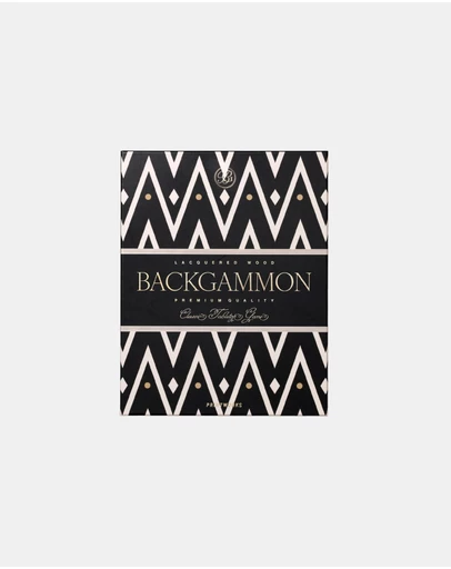 Printworks - Classic Games Backgammon Lacquered Black