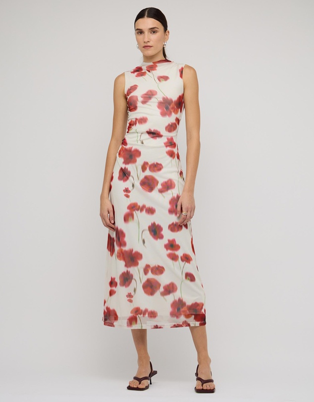 Staple the Label - Lumi Mesh Midi Dress