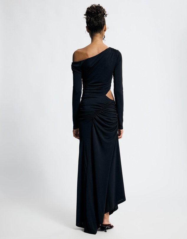 Lover - Ravenna Long Sleeve Asymmetrical Jersey Dress